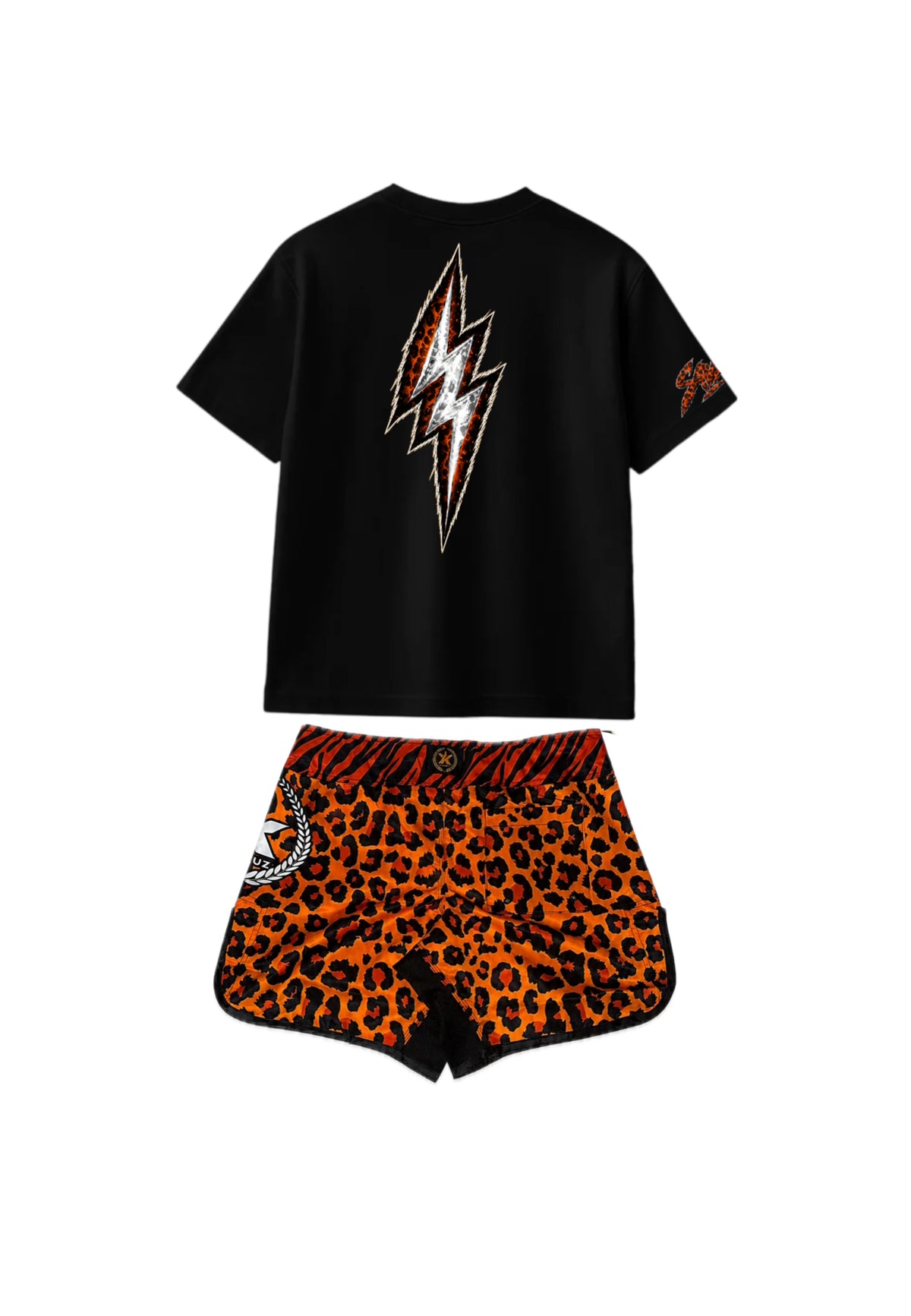 Conjunto Bañador Leopardo Marron+ Camiseta