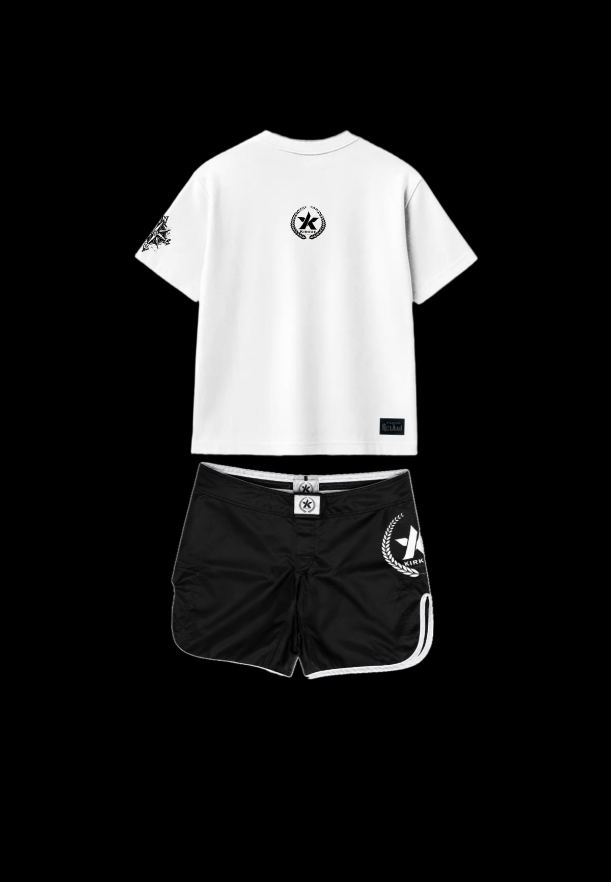 Conjunto Bañador Negro+ Camiseta