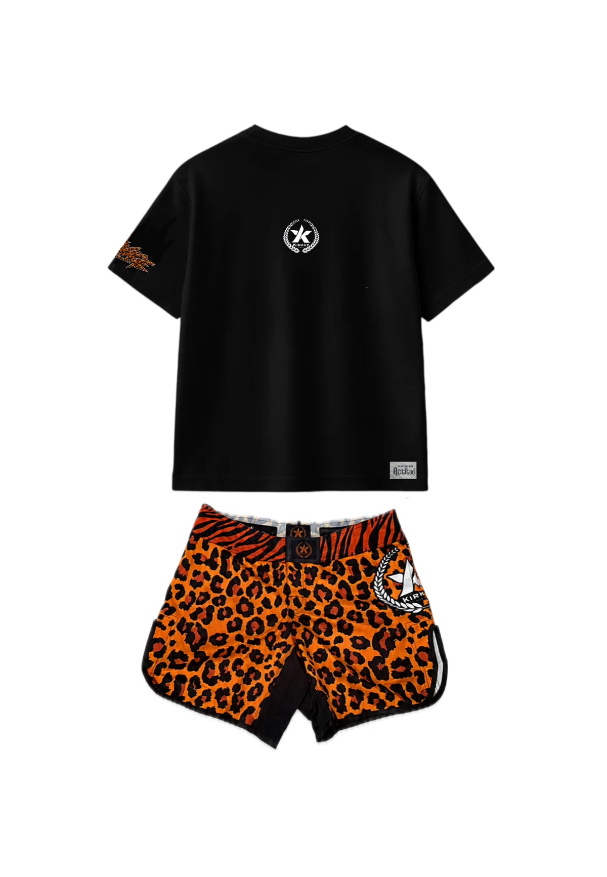 Conjunto Bañador Leopardo Marron+ Camiseta