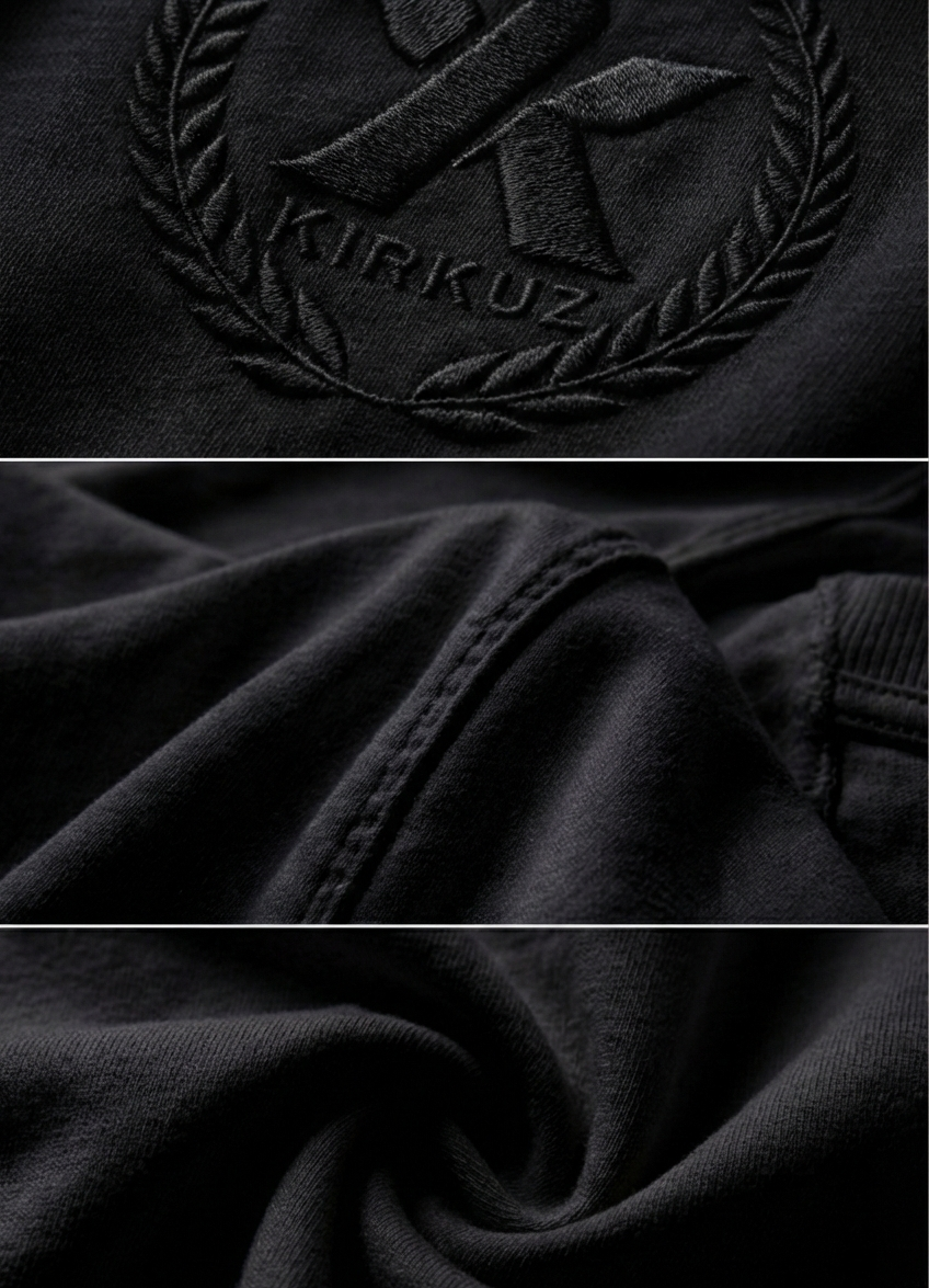 ALL BLACK KIRKUZ | Sudadera sin capucha manga larga