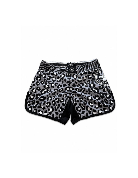 Bañador Leopardo Gris