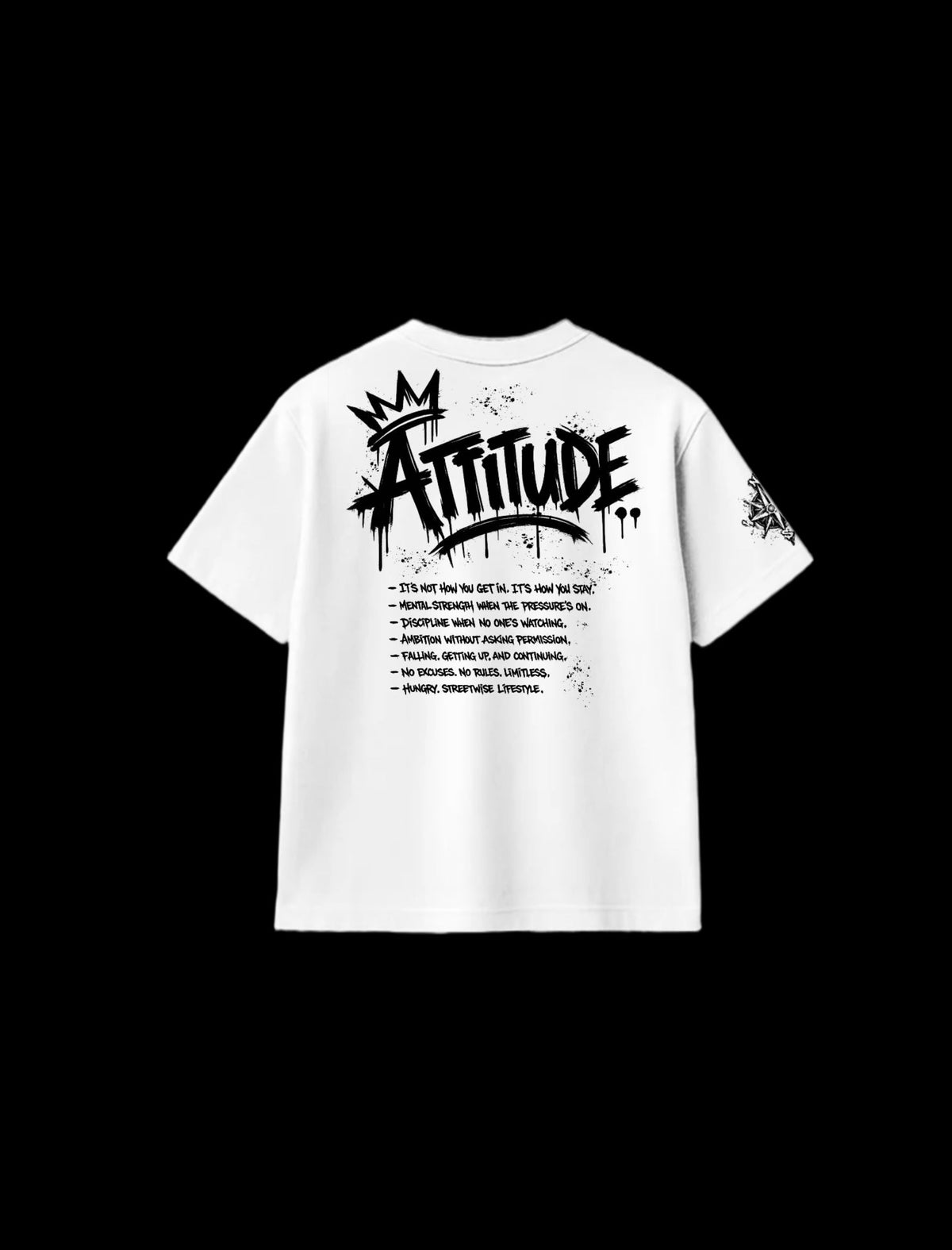 ATTITUDE White | Camiseta Oversize